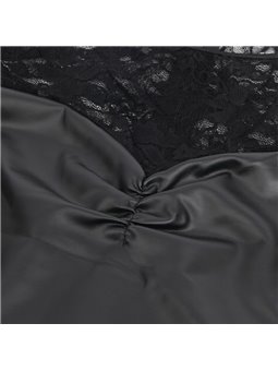 Subblime 955595 - Long-Sleeve Black Lace Dress S/M