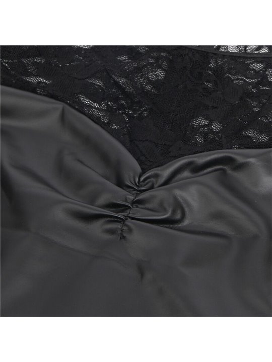 Subblime 955595 - Abito Manica Lunga con Pizzo Nero S/M