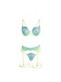 Subblime 955328 - Lace Set with Green & Blue Details L/XL