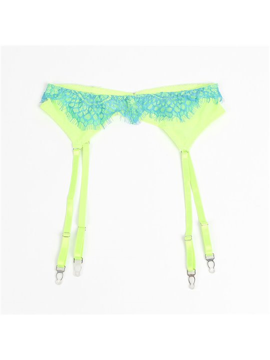 Subblime 955328 - Lace Set with Green & Blue Details L/XL