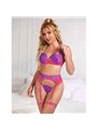 Subblime 955366 - Lace Set with Pink & Purple Details L/XL