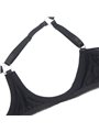 Subblime 955199 - Perizoma e Reggiseno con Fiocco Nero Regolabile S/M