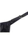 Subblime 955205 - Black Adjustable Bow Thong & Bra L/XL