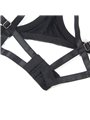 Subblime 955205 - Black Adjustable Bow Thong & Bra L/XL