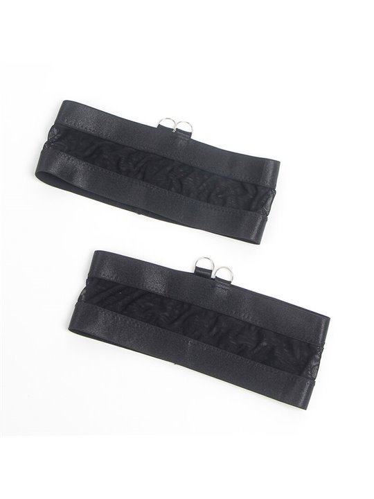 Subblime 955236 - Completo Bondage Nero con Reggicalze Abbinato S/M