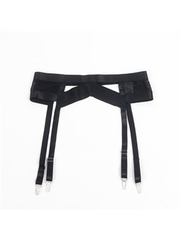 Subblime 955236 - Completo Bondage Nero con Reggicalze Abbinato S/M