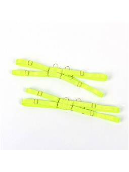 Subblime 955281 - Completo Intimo con Collana e Dettagli Verde Fluo L/XL