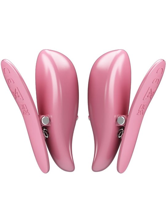 Pretty Love Cailey - Morsetti per Capezzoli Rosa 10 Vel. con Telecomando