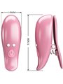 Pretty Love Cailey - Pink Nipple Clamps 10 Speeds with Remote