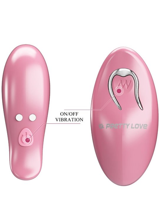 Pretty Love Cailey - Morsetti per Capezzoli Rosa 10 Vel. con Telecomando