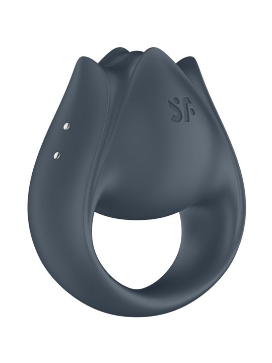 Satisfyer Perfect Pair 2 - Gray Phallic Ring and Finger Vibrator