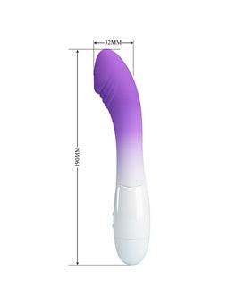 Pretty Love Elemental - Vibratore in Silicone 30 Velocità Bianco/Viola