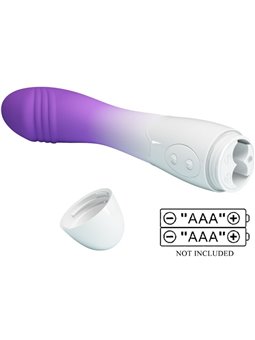 Pretty Love Elemental - Vibratore in Silicone 30 Velocità Bianco/Viola