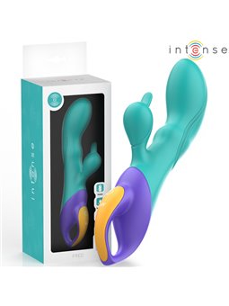 Intense Fred - Multicolor Silicone Rabbit Vibrator
