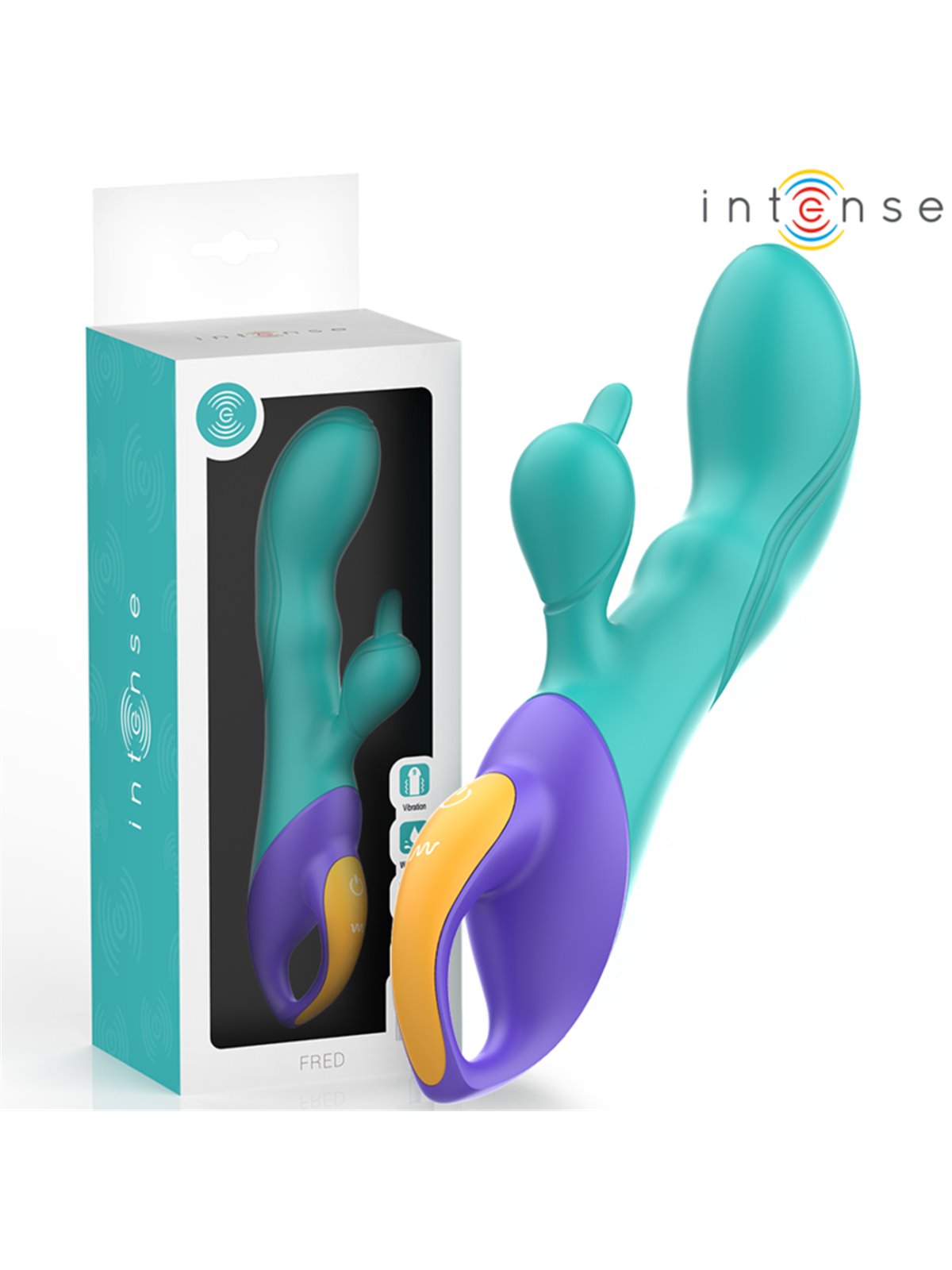 Intense Fred - Vibratore Rabbit in Silicone Multicolore