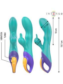 Intense Fred - Multicolor Silicone Rabbit Vibrator
