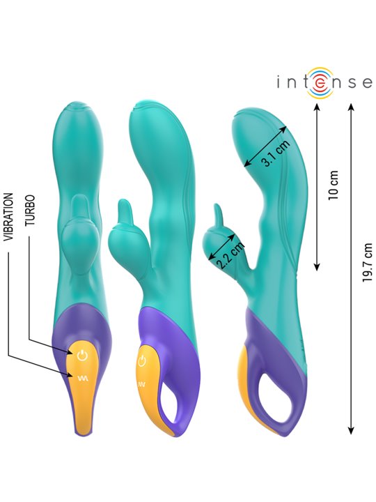 Intense Fred - Vibratore Rabbit in Silicone Multicolore