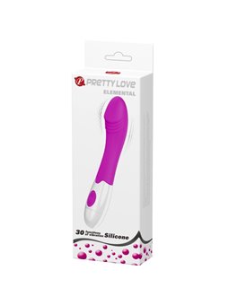 Pretty Love Elemental - Purple Silicone Vibrator 30 Speeds