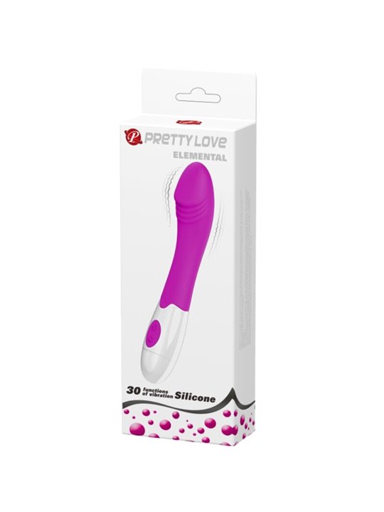 Pretty Love Elemental - Purple Silicone Vibrator 30 Speeds
