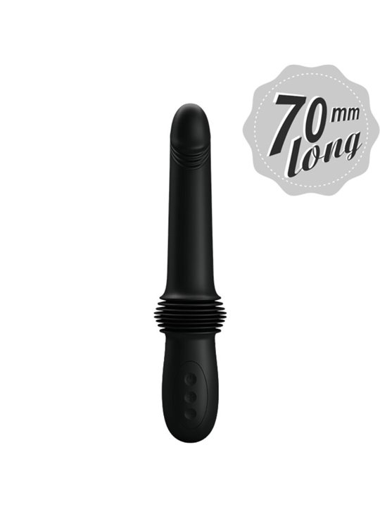 Pretty Love Pazuzu - Vibratore in Silicone 3 Modalità Up & Down Nero