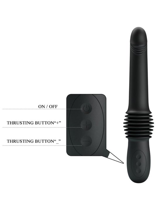 Pretty Love Pazuzu - Black Silicone Up & Down 3 Mode Vibrator