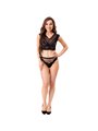 Livco Corsetti Elin LC 20212 - Reggiseno + Slip Nero S/M