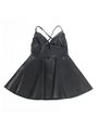 Subblime 955380 - Black Vegan Leather Sexy Dress L/XL