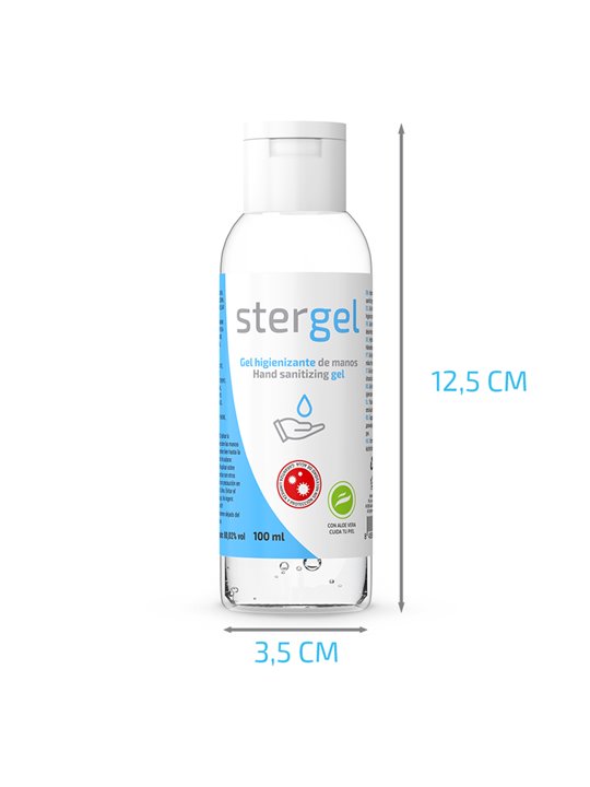 Stergel - 100 ML Hand Sanitizing Gel with Aloe Vera