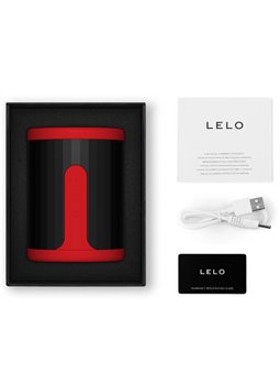 Lelo F2S™ - Masturbatore Maschile in Silicone Liquido Rosso con App