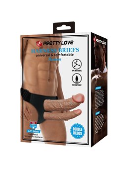 Pretty Love Keaven - Universal Strap-On with Hollow Double Dildo