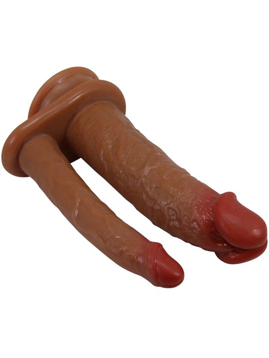 Pretty Love Goran - Doppio Dildo Realistico in Silicone Mulatto
