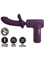 Pretty Love Dj Scholar - Massage Gun with 10cm Dildo Purple