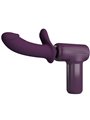 Pretty Love Dj Scholar - Massage Gun with 10cm Dildo Purple