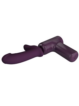 Pretty Love Dj Scholar - Pistola per Massaggi con Dildo 10 Cm Viola
