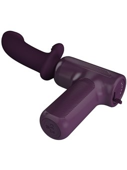 Pretty Love Dj Scholar - Pistola per Massaggi con Dildo 10 Cm Viola