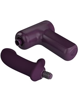 Pretty Love Dj Scholar - Pistola per Massaggi con Dildo 10 Cm Viola