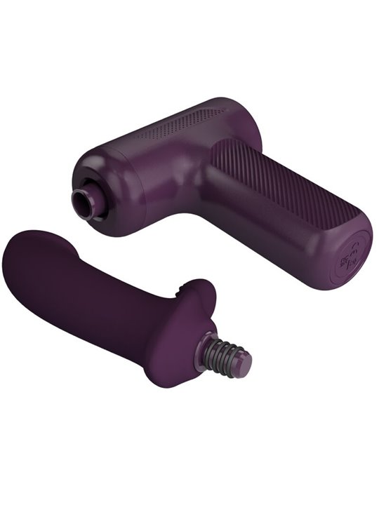 Pretty Love Dj Scholar - Pistola per Massaggi con Dildo 10 Cm Viola