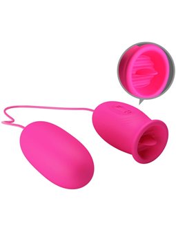 Pretty Love Daisy - Ovetto Vibrante a Forma di Rosa con Lingua Stimolante