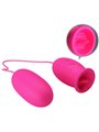 Pretty Love Daisy - Rose-Shaped Vibrating Egg with Licking Tongue