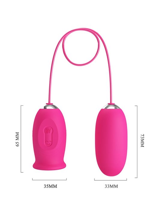 Pretty Love Daisy - Rose-Shaped Vibrating Egg with Licking Tongue