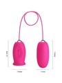 Pretty Love Daisy - Rose-Shaped Vibrating Egg with Licking Tongue