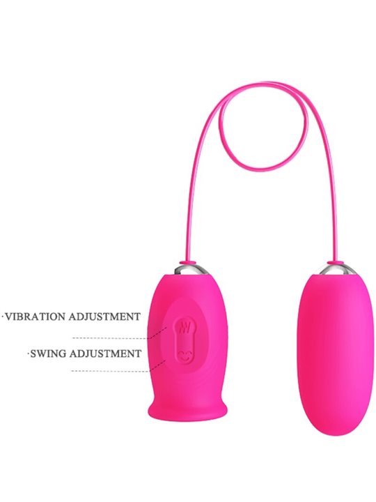 Pretty Love Daisy - Rose-Shaped Vibrating Egg with Licking Tongue