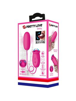 Pretty Love Daisy - Rose-Shaped Vibrating Egg with Licking Tongue