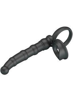 Pretty Love Tatum - Vibrating Cock Ring with Anal Plug Black