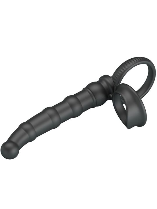 Pretty Love Tatum - Vibrating Cock Ring with Anal Plug Black