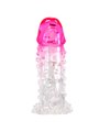 Pretty Love Wilford - Pink Ribbed Silicone Penis Sleeve