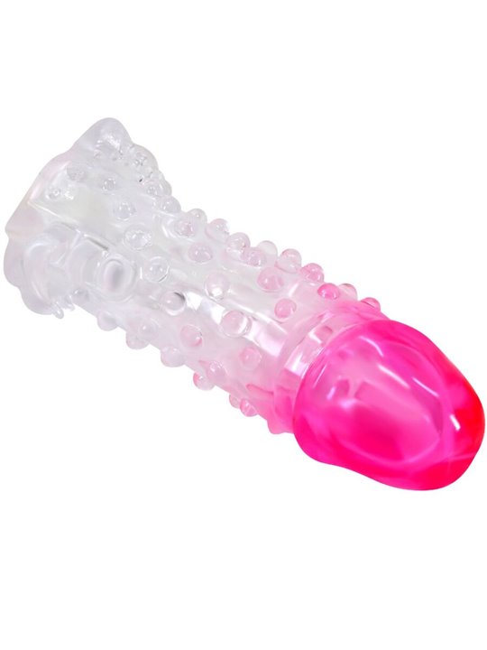 Pretty Love Wilford - Guaina Fallica in Silicone Rosa con Scanalature