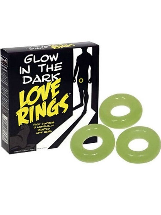 Spencer & Fleetwood - Kit Anello Fallico Glow in The Dark Love Rings