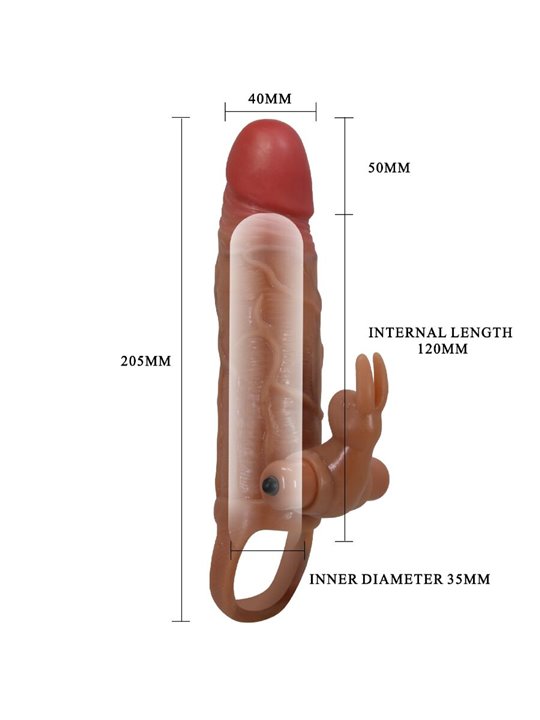 Pretty Love Osmar - Guaina Fallica con Stimolatore Rabbit Vibrante