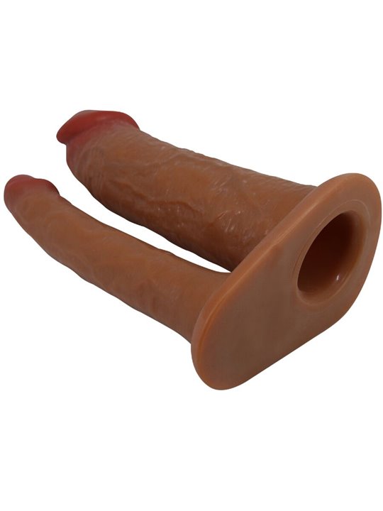 Pretty Love Yairon - Doppia Guaina Fallica con Estensione 4 Cm Mulatto